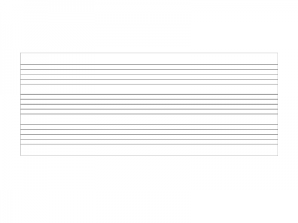 Magnetische Whiteboardfolie mit Notenlinien für Musik