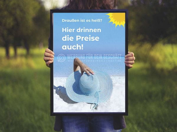 Heiße Preise Poster | Werbeposter für Reisebüro