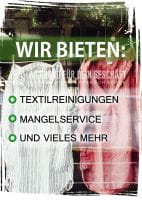 Reinigungsservice Plakat | Werbeplakat für Textilreinigung und mehr