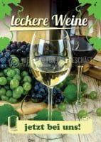 Leckere Weine Poster | Werbeschild für Wein