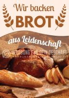 Brot aus Leidenschaft Poster | Werbebanner Brot