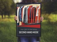 Beste Second Hand Mode Plakatwerbung | Poster auch in DIN A 0