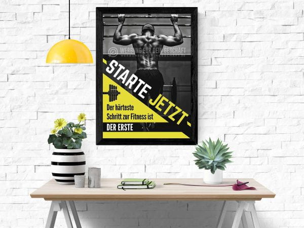 Starte jetzt Poster | Werbeposter für Fitnessstudio