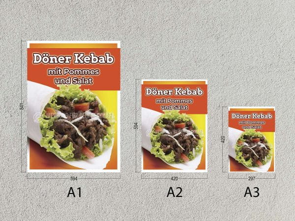 Döner Kebab Poster | Werbebanner für Imbiss