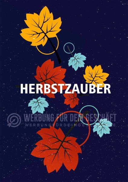 Herbstzauber Plakat | Werbeplakat für Geschäfte