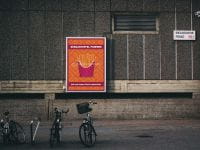 Süßkartoffel Pommes Plakat | Plakatwerbung für Imbiss