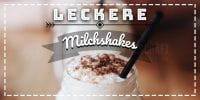 2:1 | Leckere Milchshakes Poster | Werbebanner Milchshakes | 2 zu 1 Format 2:1 | Leckere Milchshakes Poster | Werbebanner Milchshakes | 2 zu 1 Format