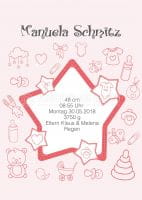 Willkommen Baby Mädchen Poster | Werbebanner Willkommen Baby Mädchen Poster | Werbebanner