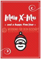 Merry X-Mas Poster | Werbetafel für Weihnachten