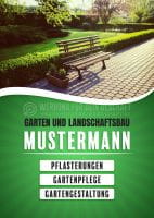Garten u. Landschaftsbau Werbebanner | Poster