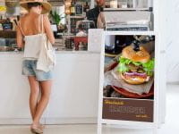 Hamburger Werbeplakate drucken | Werbebanner für Handmade Hamburger