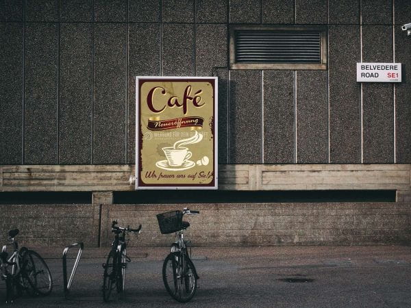 Cafe Neueröffnung - Wir freuen uns auf Sie - Poster | Werbeposter