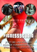 Fitnessstudio Plakat | Werbetafel für Fitnessstudio