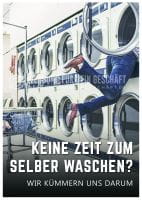 Keine Zeit zum Waschen Poster | Plakat für Reinigungsservice