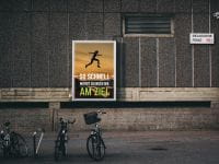 Schnell am Ziel Plakat | Werbetafel für Fitnessstudios