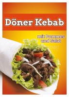Döner Kebab Menü Werbeplakat | Poster