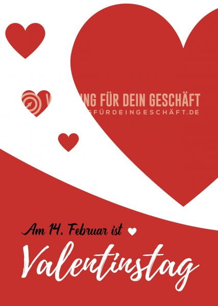 Valentinstag Plakat | Werbebanner für Valentinstag