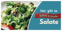 2:1 | Salate Plakat | Werbeplakat für deinen Imbiss | 2 zu 1 Format