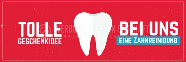 3:1 | Tolle Geschenkideen Zahnreinigung Plakat | Werbeschild für Zahnärzte | 3 zu 1 Format