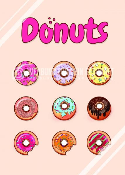 Donuts Poster | Werbe-Poster für Donuts