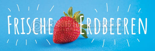 Poster P0026 Frische Erdbeeren Despri Werbeplakat DIN A1 