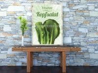 Frischer Kopfsalat Poster | Werbeschild Kopfsalat