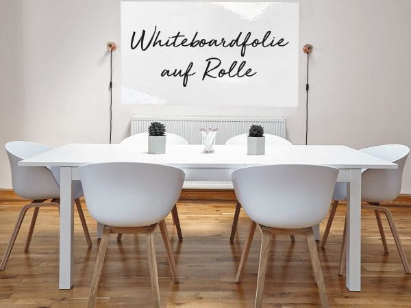 Weiße Whiteboardfolie für Whiteboards | 135cm breit