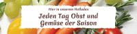 4:1 | Jeden Tag Obst und Gemüse Poster | Werbeposte für Hofladen | 4 zu 1 Format