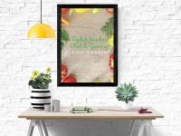 Täglich frisches Obst & Gemüse Plakat | Obst & Gemüse Plakat