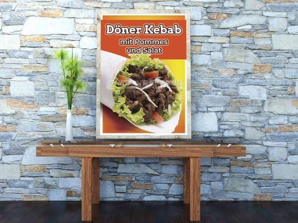 Döner Kebab Poster | Werbebanner für Imbiss