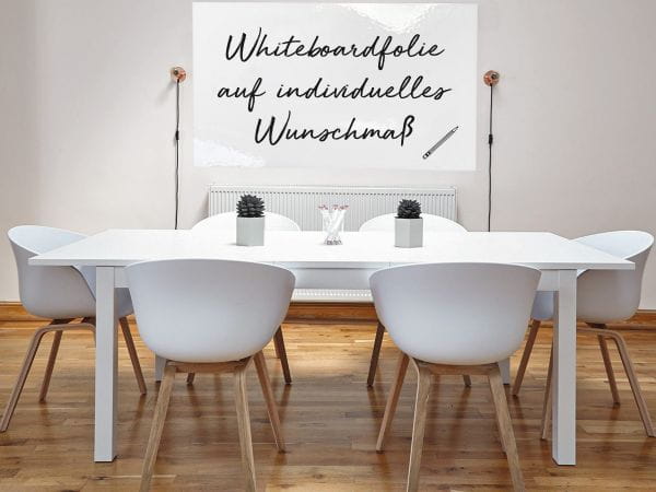 ZUSCHNITT Weiße Whiteboardfolie für Whiteboards | passgenau gefertigt