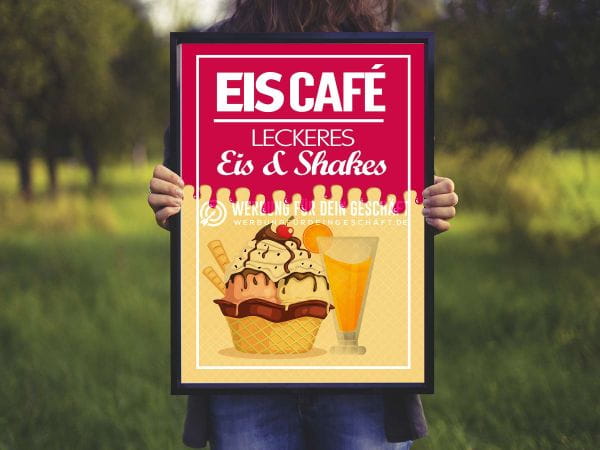 Eiscafé Plakat | Eis & Shakes