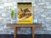 Goldankauf Poster | Sofort Geld in Bar!