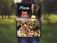 Pizza und mehr Werbeposter | Plakat online drucken