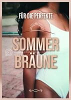 Sommer Bräune Plakat | Werbeschild für Sonnenstudio