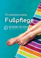 Professionelle Fußpflege Werbebanner | Werbung für Plakatständer