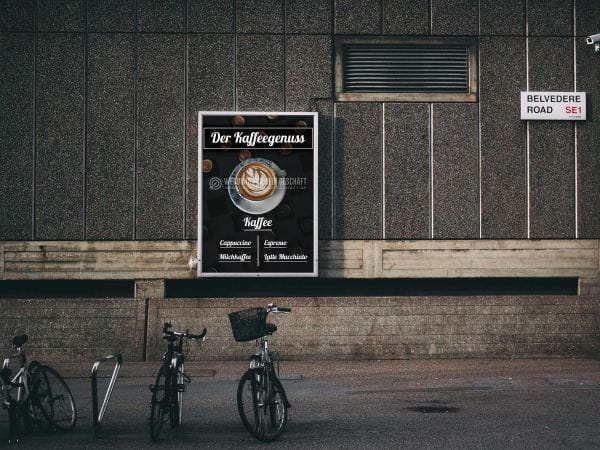 Kaffeegenuss Plakat | Werbeposter Kaffee
