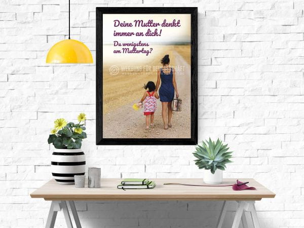 Muttertag Poster | Werbeschild für Muttertag