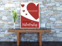 Valentinstag Plakat | Werbebanner für Valentinstag
