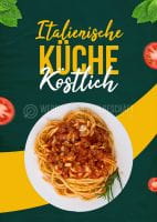 Italienische Küche - köstlich Poster | Plakat