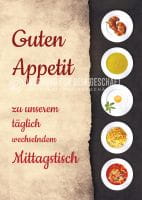 Guten Appetit Poster | Werbeposter für Mittagstisch