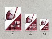 Wein Tasting Poster | Werbeposter für Wein