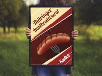Thüringer Rostbratwurst - Köstlich Werbetafel | Werbung