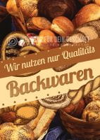 Qualitäts Backwaren Poster | Werbeschild Backwaren