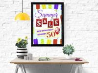 Summer Sale Plakat | Viele Artikel reduziert
