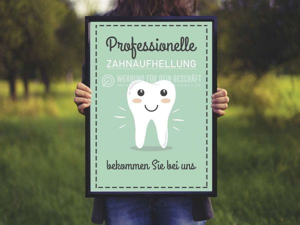 Zahnaufhellung Poster | Werbeposter für Zahnpflege
