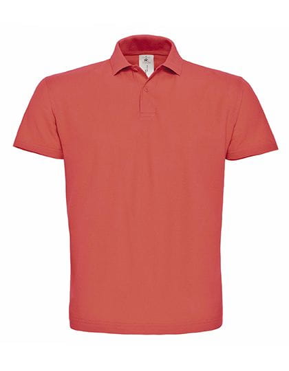 Poloshirt Männer inkl. einfarbigem Druck | PIXEL CORAL (koralle)