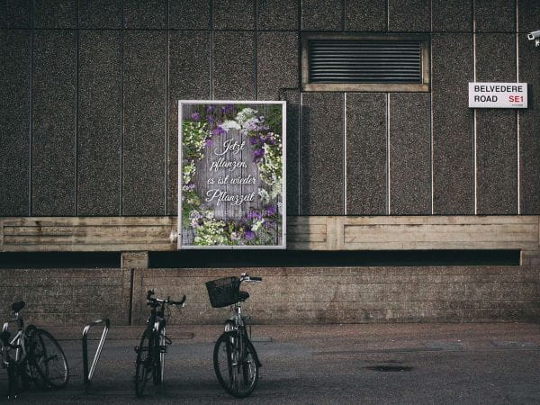 Es ist wieder Pflanzzeit Poster | Werbeposte für Gärtenhändler