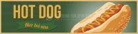 4:1 | Hot Dog Poster | Werbeposter für deinen Imbiss | 4 zu 1 Format