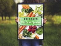 Obst und Gemüse Plakat | Werbeposter Obst und Gemüse